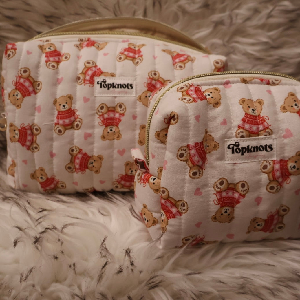 Bertie the bear make up bag